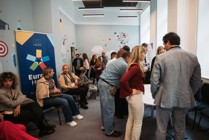 Conversations between conference sessions