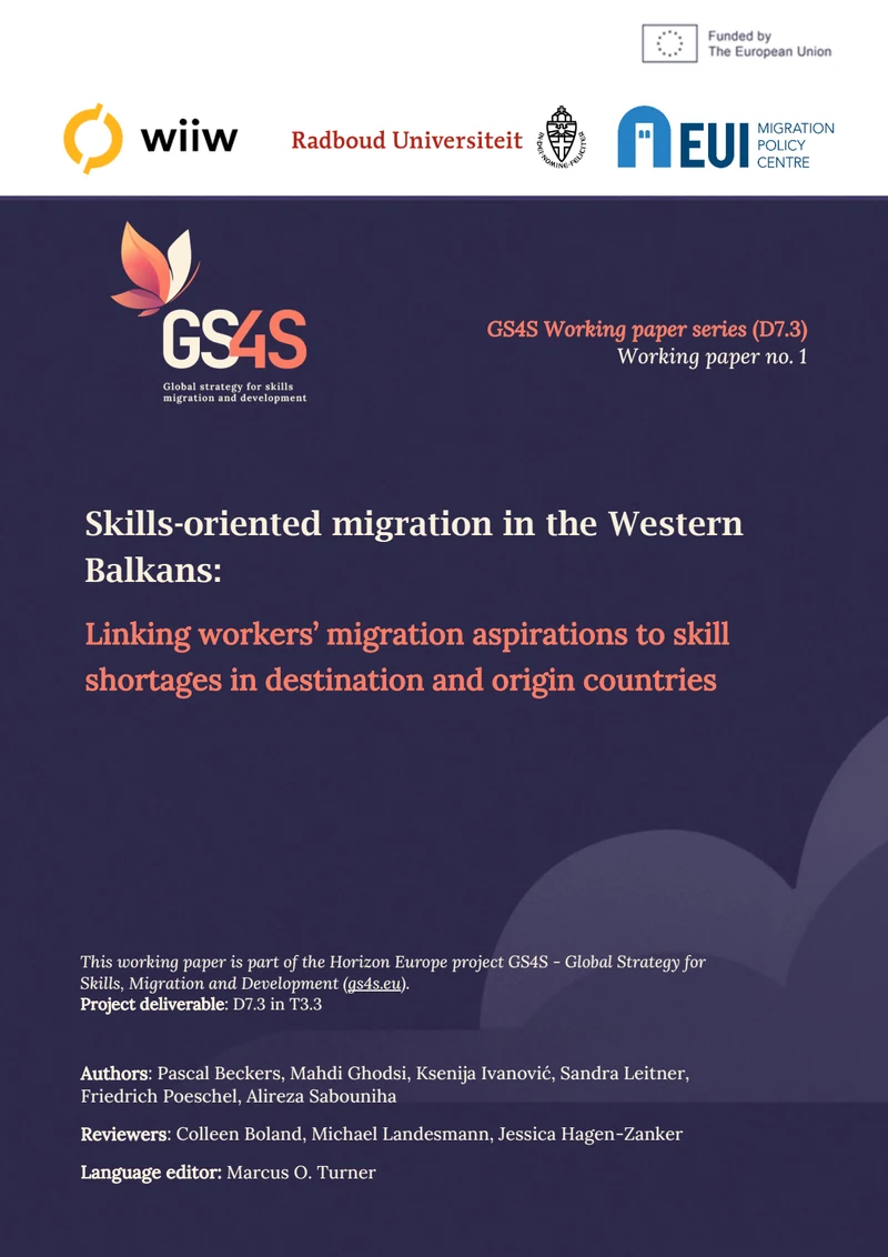 Cover of Skills-oriented migration in the Western Balkans: linking workers’ migration aspirations to skill shortages in destination and origin countries